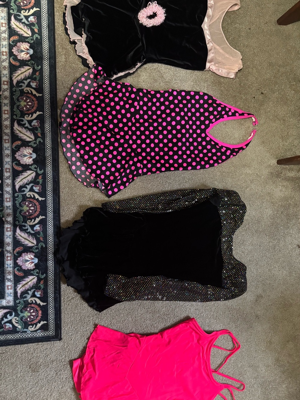 Lot of 4 Figure Skating Dresses - Ladies Small